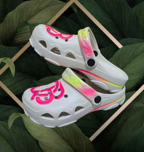 Giày QB EVA Cao Cấp – Phiên Bản Logo HỒNG NEON