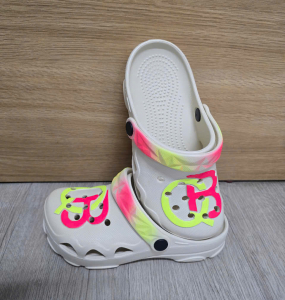 Giày QB EVA Cao Cấp – Phiên Bản Logo NEON 2 MÀU (Hồng + Vàng)